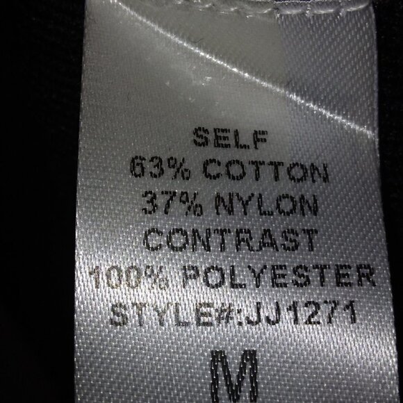 PASTEL COLLECTIONS BLACK KNIT MIDI DRESS W/ SHEER PUFF SLEEVES & CRYSTAL HEART - Picture 7 of 7